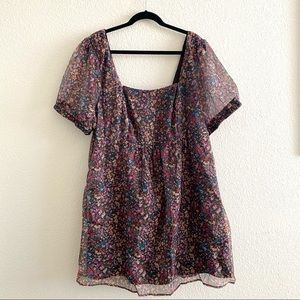 Floral Mini Babydoll Dress